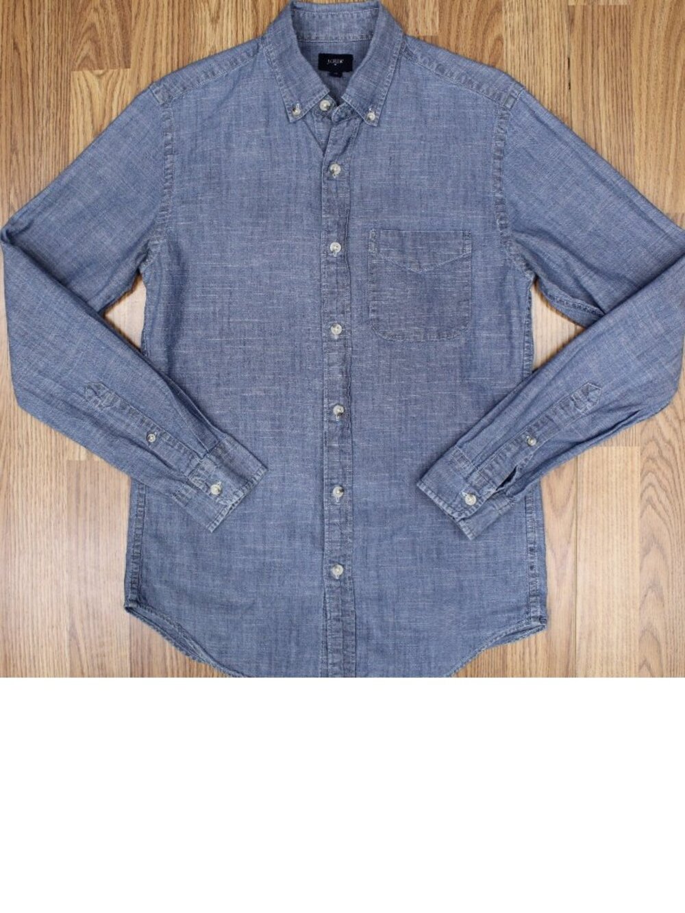 J.CREW REGULAR FIT DENIM SHIRT 100% COTTON Sz X-SMALL, XS